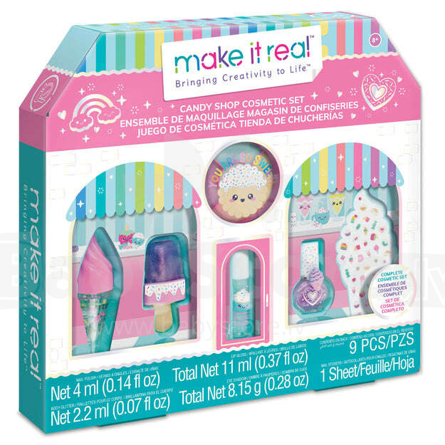 MAKE IT REAL Cosmetic set Candy shop - Catalog / Care & Safety