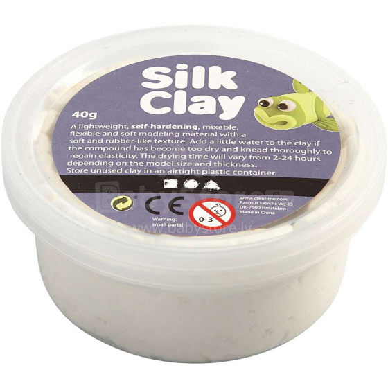 Silk Clay Art.79101 White Шёлковая глина для моделирования,40гр
