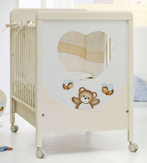 Coccoleria Baby Orsetto kremas Art.100276 Išskirtinė vaikų lova