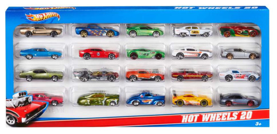 „Mattel Hot Wheels Basic 20-Car Pack Art. H7045“ mašinų komplektas (20vnt.)