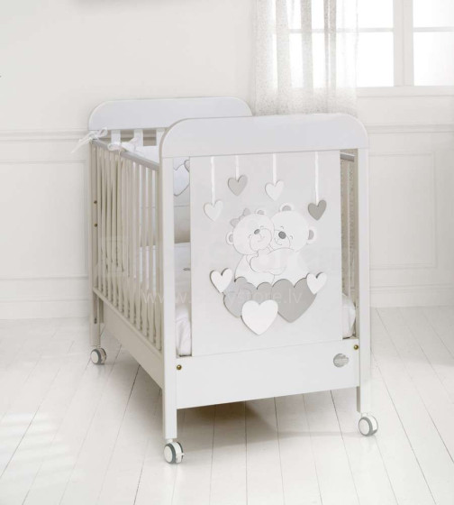 Baby Expert  Tenerezze White/Silver  Art.100751 Эксклюзивная детская кроватка