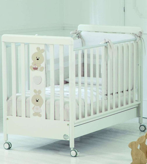 Baby Expert  Trotto White/Dove Art.100809 Ekskluzīva bērnu gulta