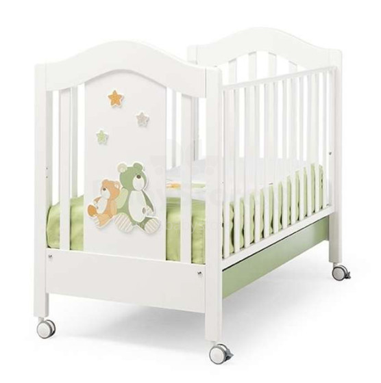 Erbesi Lilo & Gio White/Green Art.100861  Эксклюзивная детская кроватка