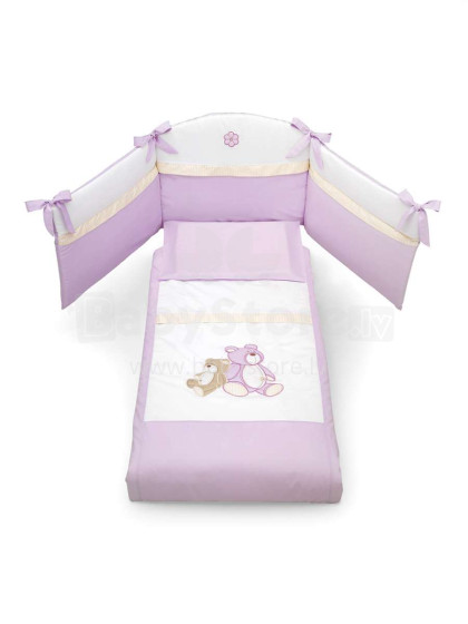 Erbesi Lilo&Gio White/Pink  Art.100882  Комплект изысканного детского постельного белья из 4-х частей