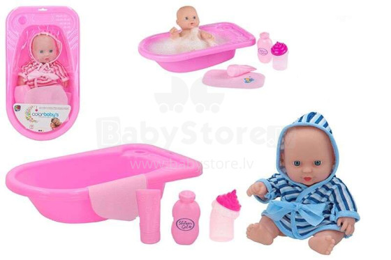 Colorbaby Toys Baby Bathtub Art.43318 Lelle ar vannas piederumiem