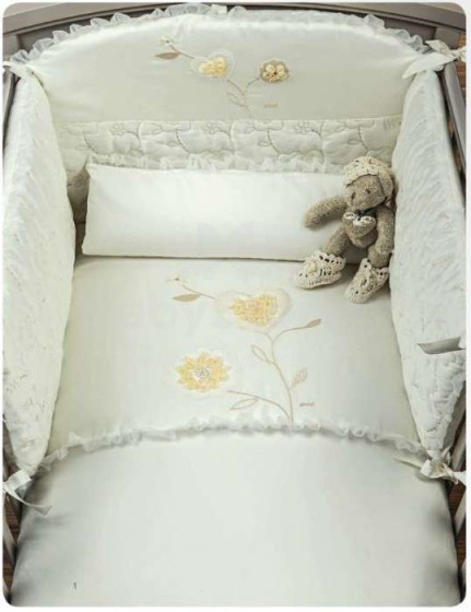 Picci Joelle White Art.101146  комплект детского постельного белья из 4 частей