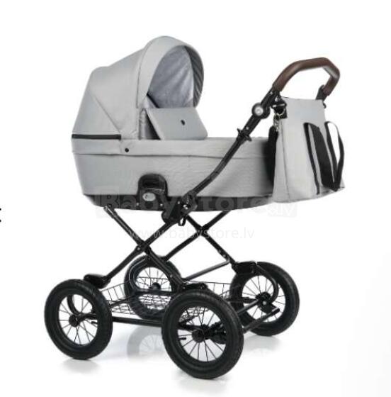 NordBaby Comfort Plus Art.101208 Brilliant Grey  vežimėlis 2 viename (skandinaviškas)