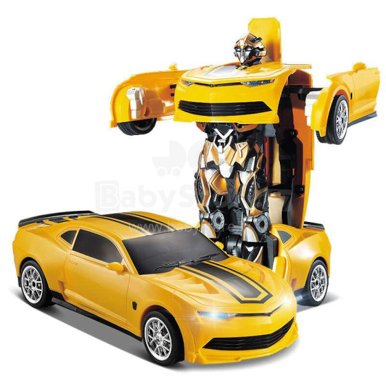 Shantoi Transformers Art.TT671 Radiovādamāis robots – transformators ar gaismam un skaņam Chevrolet Camaro