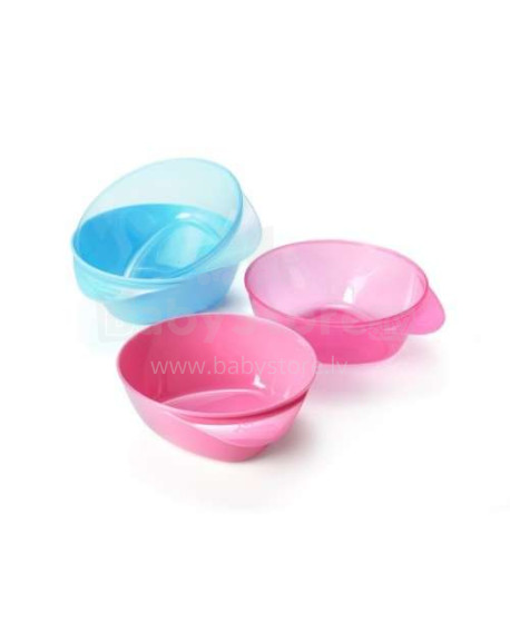 Tommee Tippee Art.44671471 Explora Pink&Blue 4 easy scoop feeding bowls