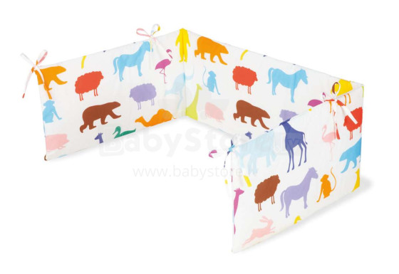 Pinolino Happy Zoo Art.650529-0  Бортик-охранка для детской кроватки, 165x28см