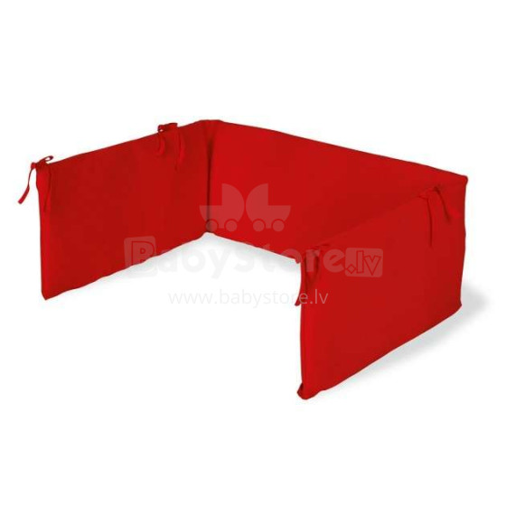 Pinolino Jersey Red Art.650002-5  Бортик-охранка для детской кроватки, 165x28см