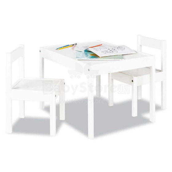 Pinolino Sina menas. 20144 Vaikų baldų stalo stalas ir 2 kėdės