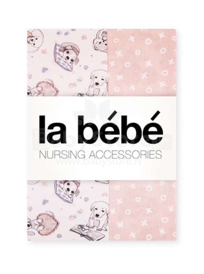 „La Bebe ™“ prekės ženklas 101767 Natūralios medvilnės kūdikių lovelių rinkinys Šunys Natūralios medvilnės komplektas 3 dalių 100x140