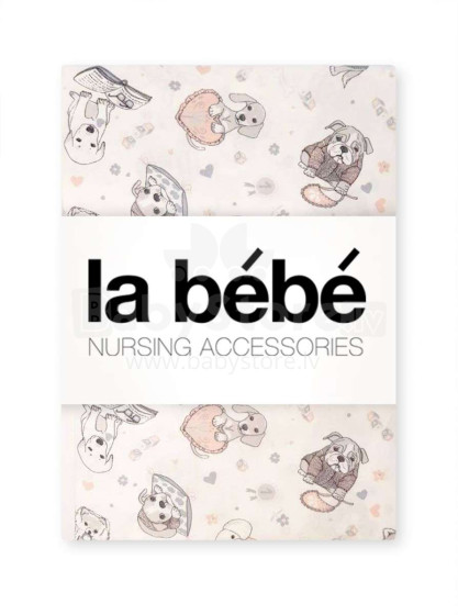 La Bebe™ Set 100x135/40x60 Art.101674 Dogs Комплект детского постельного белья из 2х частей 100x135cm