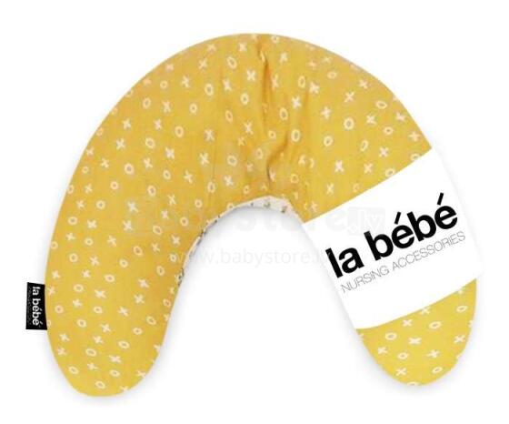 „La Bebe ™ Mimi“ pagalvė Art. 010709 „TicTacToe“ grikių pasagos pagalvėlė 19x46cm