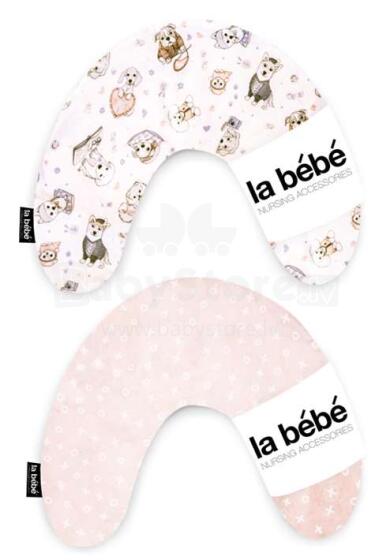 La Bebe ™ Mimi slaugos medvilnės pagalvė. Art. 101712 Šunys Grikių pasagos pagalvėlė 19x46 cm