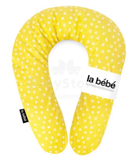La Bebe™ Snug Cotton Nursing Maternity Pillow Art.101727 TicTacToe Pillow with buckwheat filling 20*70cm
