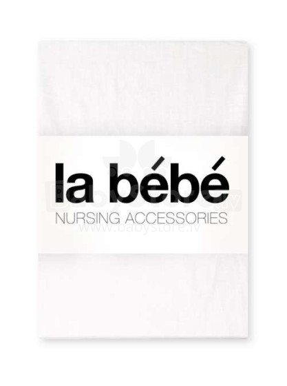 „La Bebe ™“ slaugos satino baltas menas. 1001751 Vaikiškas medvilninis viršutinis lakštas 75х100 cm