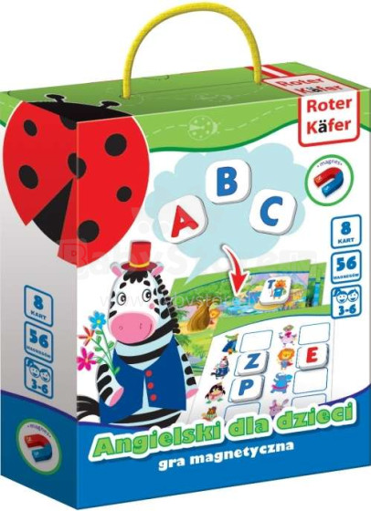 „Roter Käfer“ magnetinės figūros. RK2201-07 anglų kalba vaikams („Vladi Toys“)