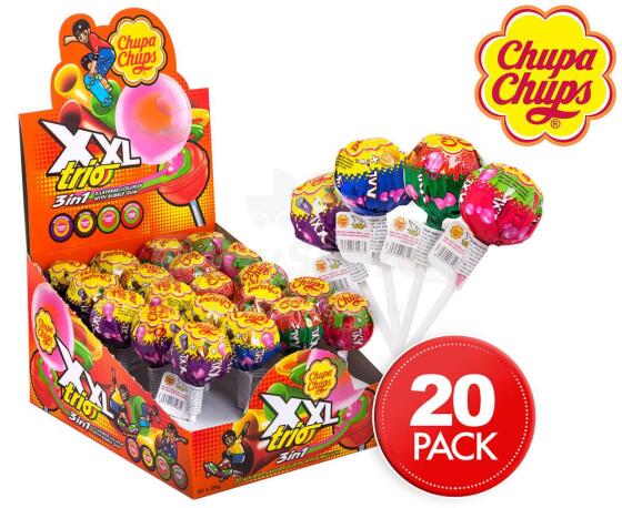 Chupa Chups XXL Trio 3in1 Art.500-01302 Ledenes, 29g 1gb (Chupa čups)