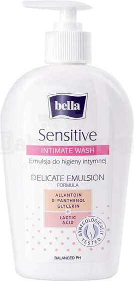 „Bella Sensitive Art.102262“ emulsija moterų intymiai higienai, 300ml
