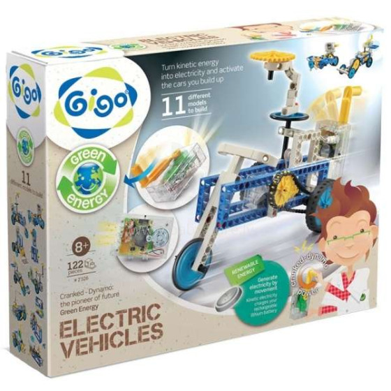 Gigo Electric Vehicle Art.7326 Konstruktors Elektriska mašīna,122 gab.