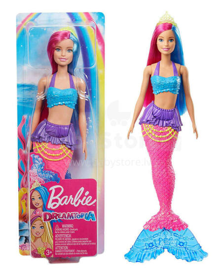 „Mattel Barbie DreamTopia“ lėlės menas. 102483 lėlės Barbės undinėlė