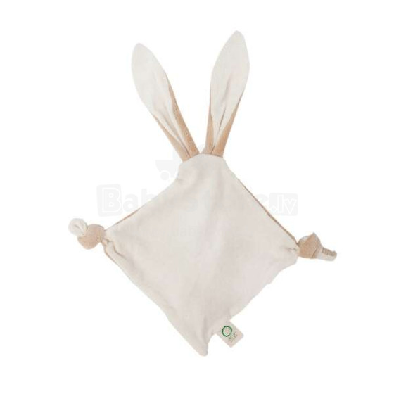 „Wooly Organic Bunny Ears Art.302“ aukštesnė kokybė - ekologiškos medvilnės miegmaišis su barškučiais - zuikis, (100% natūralus)