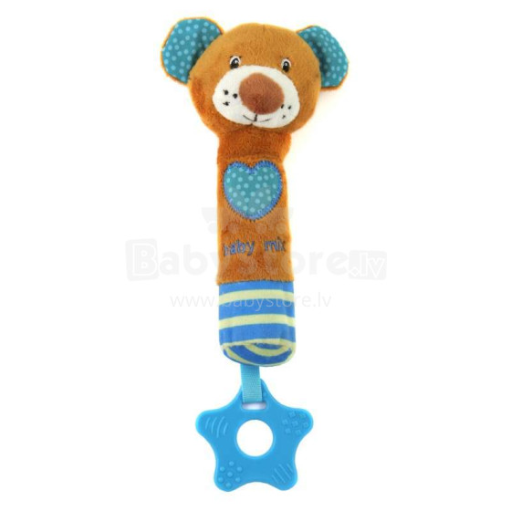 BabyMix Bear Art. 31275 Bērnu grabulis ar pīkstuli
