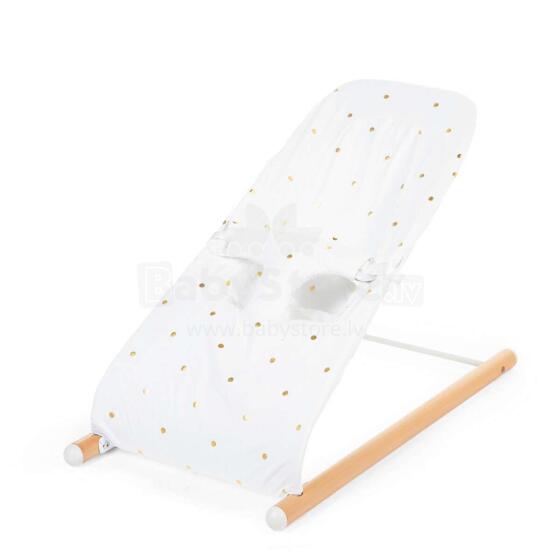 Childhome Bouncer Cover Art. CCEVOBONJGD Gold Dots Original supamasis krėslas