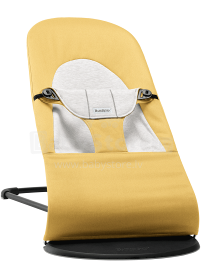 „Babybjorn Bouncer Balance Soft Art.005061“ geltona / pilka supamoji kėdė