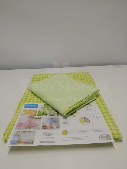 Mamo Tato green print  Art.102766 Kokvilnas gultas veļas komplekts no 2 daļam (100x135 cm)