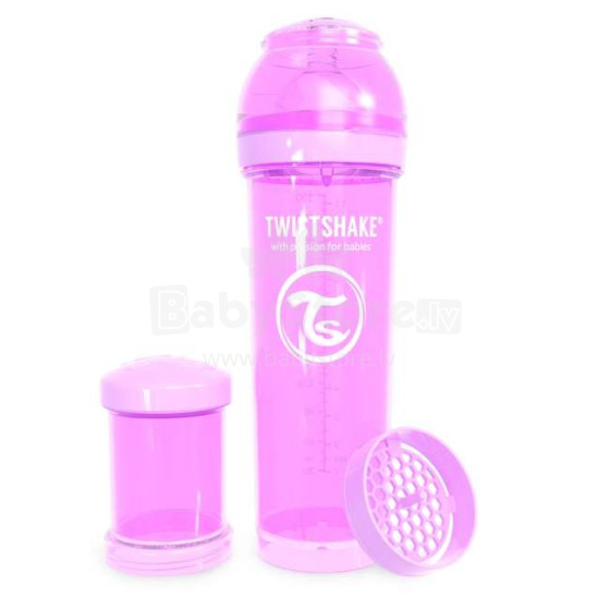 „Twistshake“ straipsnis. 78264 Pastelinis purpurinis maitinimo butelis 330 ml