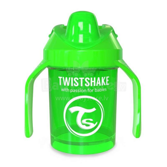 Twistshake Mini Cup Art.78051 Green Pudelīte ar snīpi no 4 +mēn, 230 ml