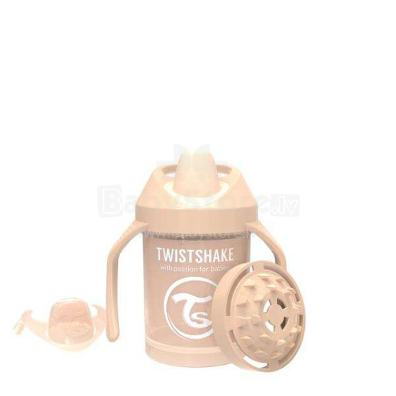 Twistshake Mini Cup Art.78271 Pastel Beige  Детский поильник с жёстким носиком с 4+ мес,230 мл