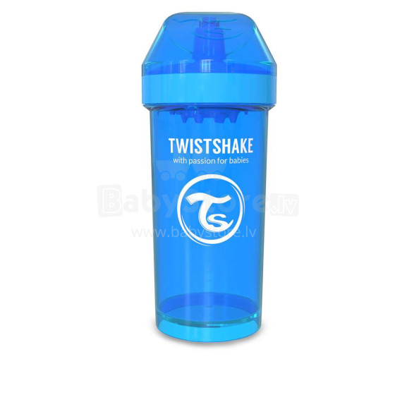 „Twistshake Kid Cup“ 78069 mėlynas butelis su snapeliu nuo 12+ mėnesių, 360 ml
