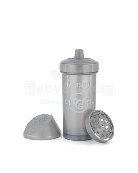 „Twistshake Kid“ taurelė, 78284, pastelinis pilkas butelis su snapeliu nuo 12+ mėnesių, 360 ml
