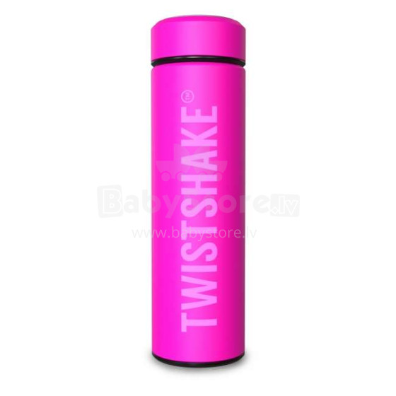 „Twistshake Hot & Cold“ 78104 rožinis nerūdijančio plieno termosas 420ml