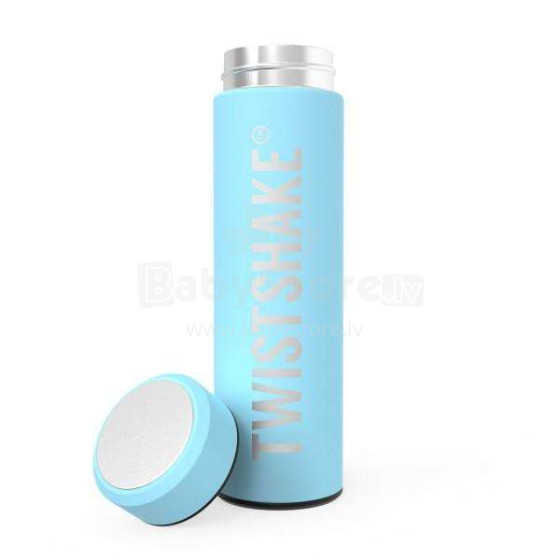 „Twistshake Hot & Cold“ 78298 pasteliniai mėlyni termosai iš nerūdijančio plieno 420ml