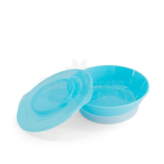 „Twistshake Bowl“ prekės Nr. 788150 Pastelinės mėlynos spalvos dėklas su dangteliu