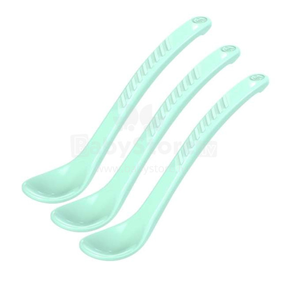 Twistshake Hygienic Spoons  Art.78181 Pastel Green  Ложечки для самостоятельного употребления пищи (3шт.)