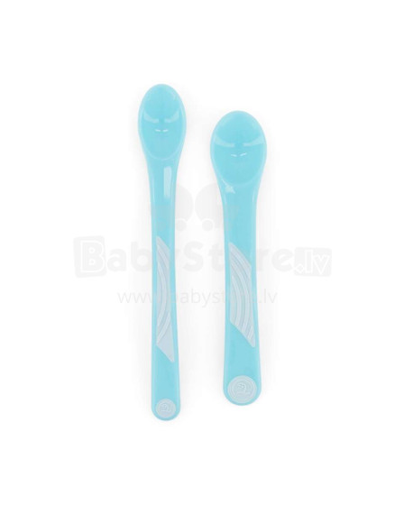 Twistshake Feeding Spoons  Art.78190 Pastel Blue  Ложечки для самостоятельного употребления пищи (2шт.)