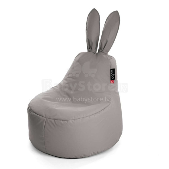 Qubo Baby Rabbit Grey Soft Art.103283 Sēžammaiss, Puffs, Mīkstais bean bags
