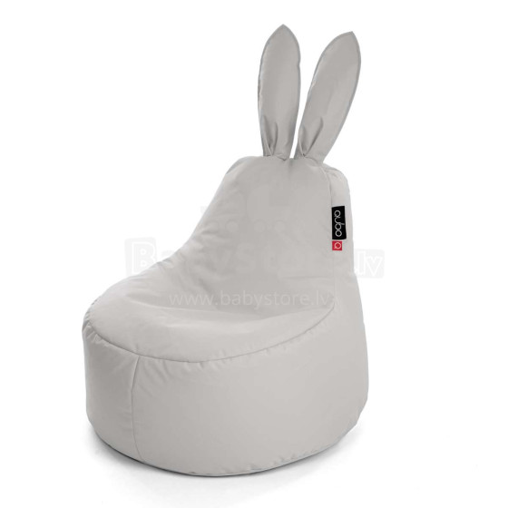 „Qubo Baby Rabbit“ šviesiai pilkas minkštas menas. 103285 Beanbag, Puffs, Soft Bean Bag, Beanbag