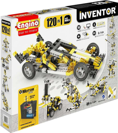 Engino Inventor Art.12030 Конструктор  с электродвигателем 120 в 1