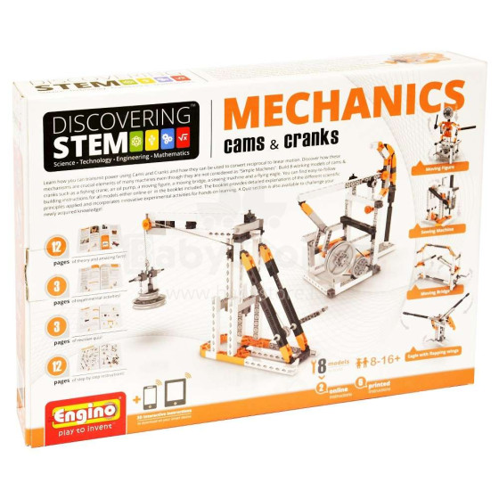 „Engino Discovering Stem Art.STEM04“ konstruktoriaus mechanika