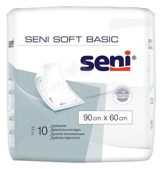 Seni Soft Basic Art. 103315 Sugeriamieji lakštai 10 vnt. (90x60cm)