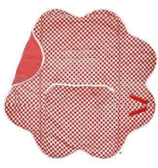 Wallaboo Baby Wrap Fleur Vichy Red Art.WWF.0310.1924  Одеяло для пеленания