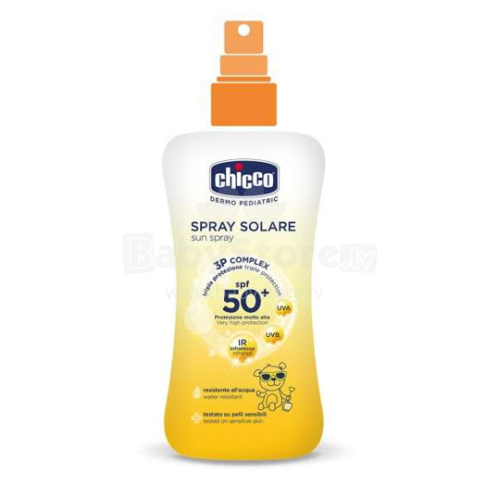 „Chicco Sun Spray Art.09159.00“ purškiamas kremas nuo saulės, SPF50 +, 150 ml