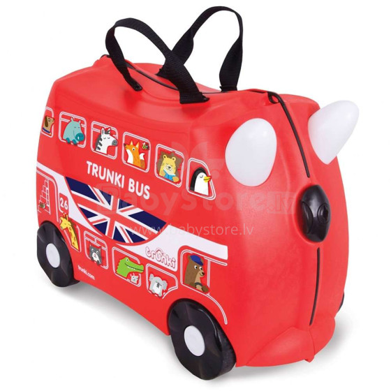 „Trunki Art.TRU-0186“ autobuso lagaminas-sėdynė su ratukais 3in1